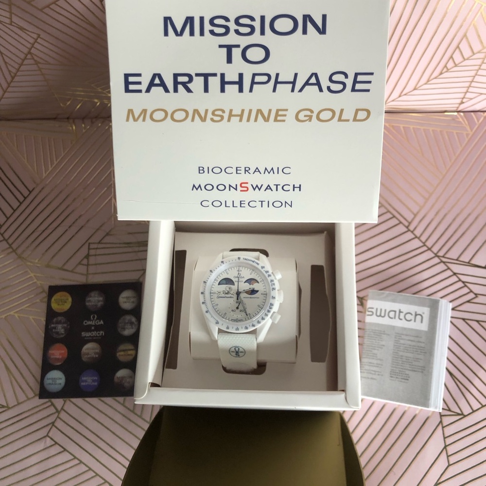 Swatch X Omega Mission to Earth Phase - Moonshine Gold